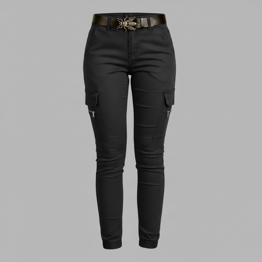 Urban Cargo Pants | Women's Black Trousers