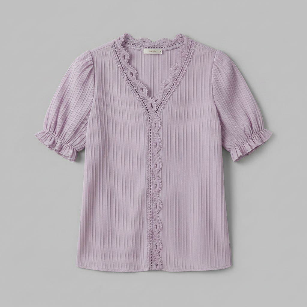 Elegant Puff Sleeve Blouse | Women's Summer Top Plus Size