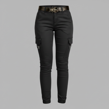 Urban Cargo Pants | Women's Black Trousers