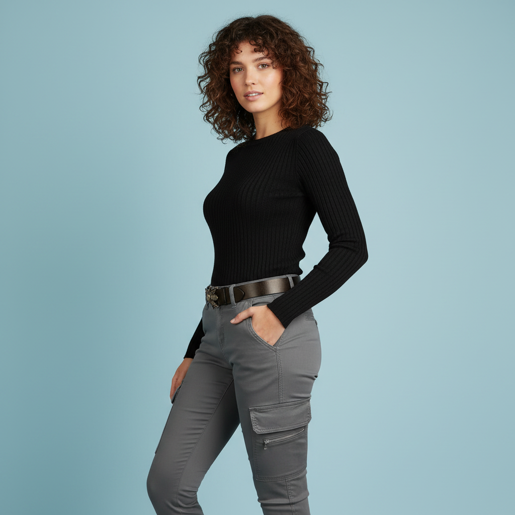 Urban Cargo Pants | Women's Black Trousers