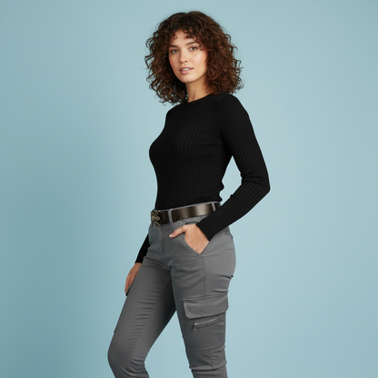 Urban Cargo Pants | Women's Black Trousers