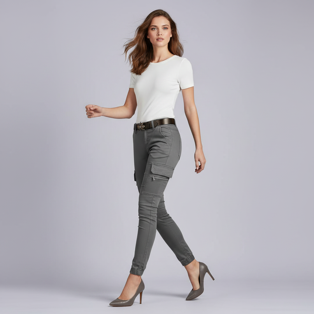 Urban Cargo Pants | Women's Black Trousers