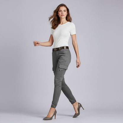 Urban Cargo Pants | Women's Black Trousers