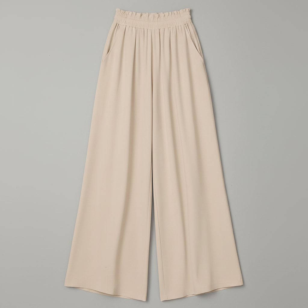 Chic Comfort | Women's Palazzo Pants Black Trousers