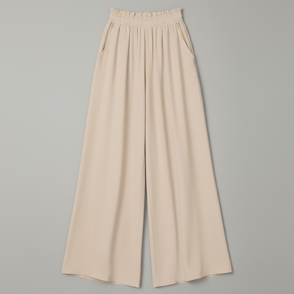 Chic Comfort | Women's Palazzo Pants Black Trousers