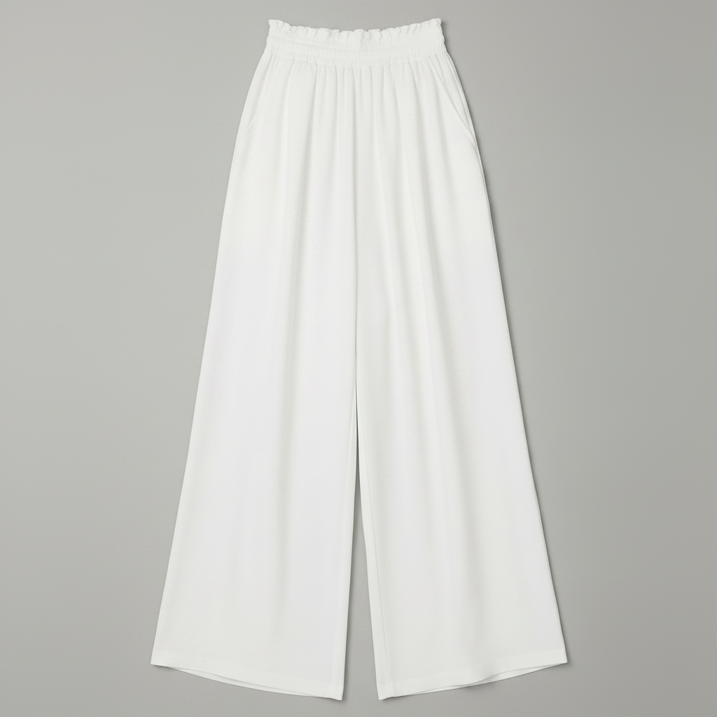 Chic Comfort | Women's Palazzo Pants Black Trousers