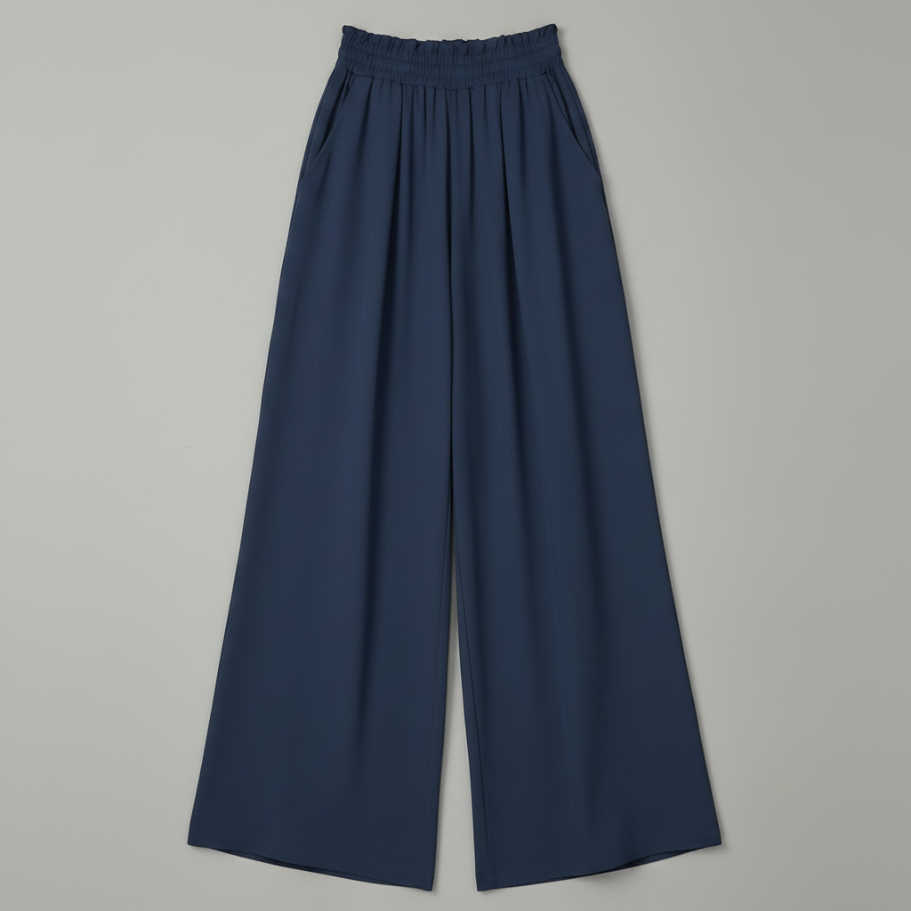 Chic Comfort | Women's Palazzo Pants Black Trousers
