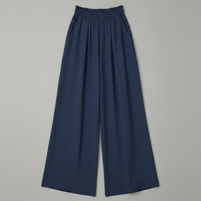 Chic Comfort | Women's Palazzo Pants Black Trousers