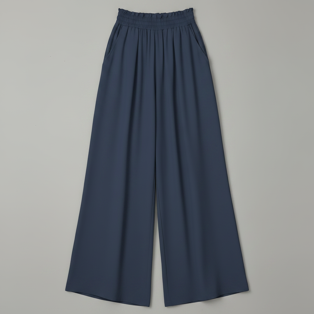 Chic Comfort | Women's Palazzo Pants Black Trousers