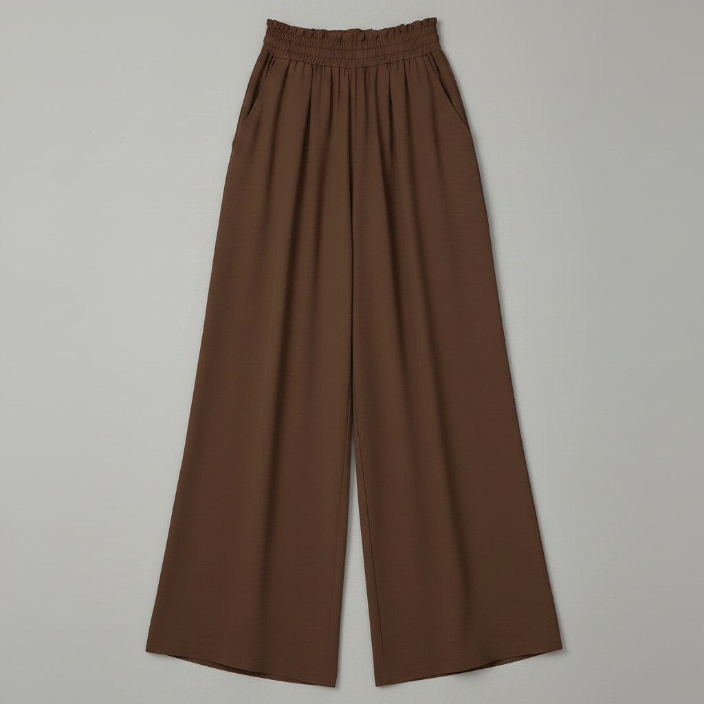 Chic Comfort | Women's Palazzo Pants Black Trousers