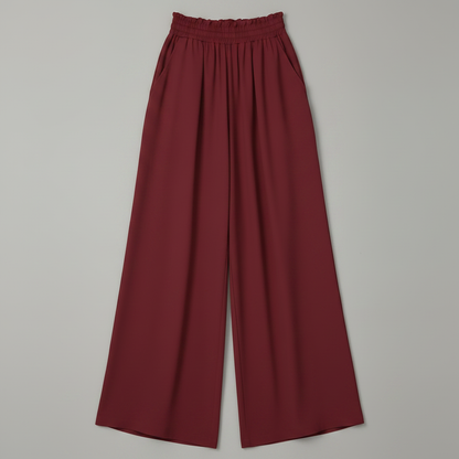 Chic Comfort | Women's Palazzo Pants Black Trousers
